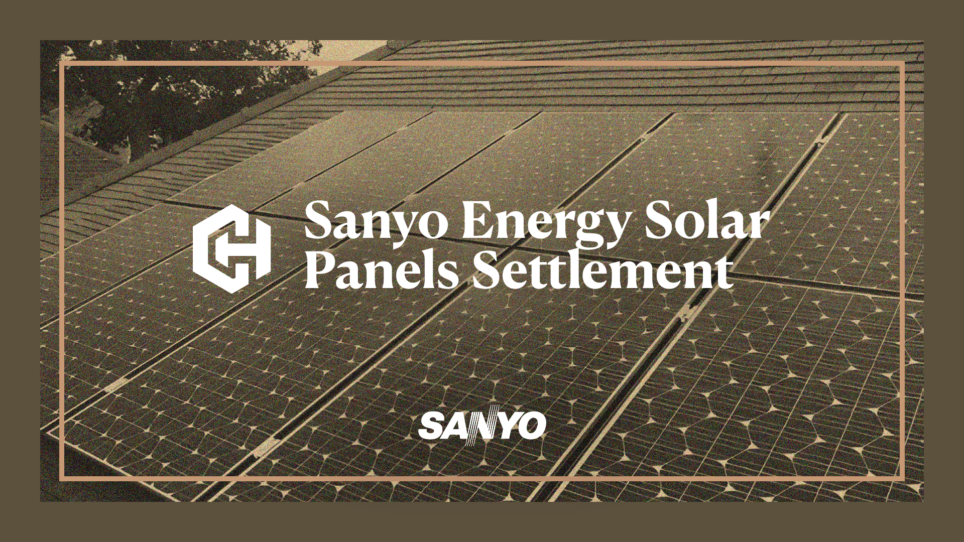 Sanyo Energy Solar Panels Settlement Header Image